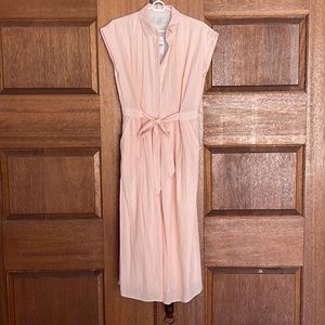 Seersucker Midi Pocket Shirtdress